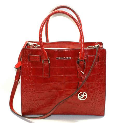 Michael Kors Embossed Leather Dillon Large Tote 